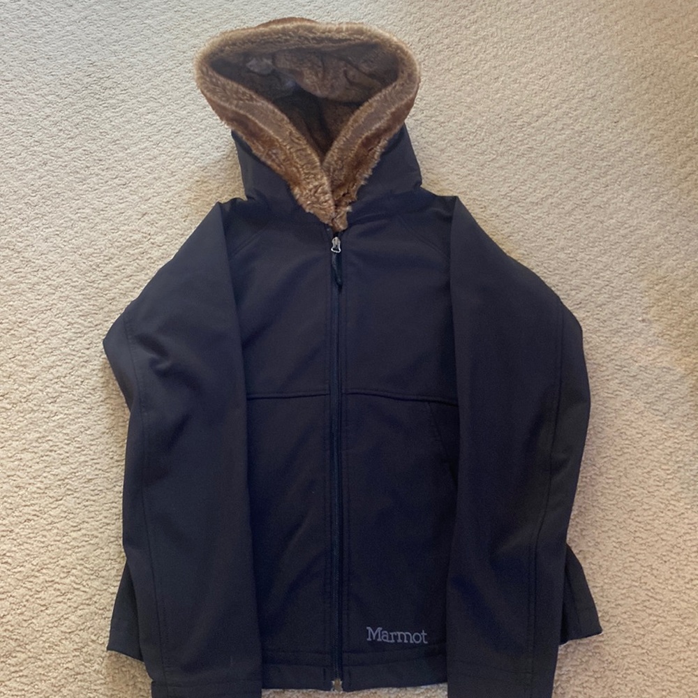 Marmot fur lined hood jacket.